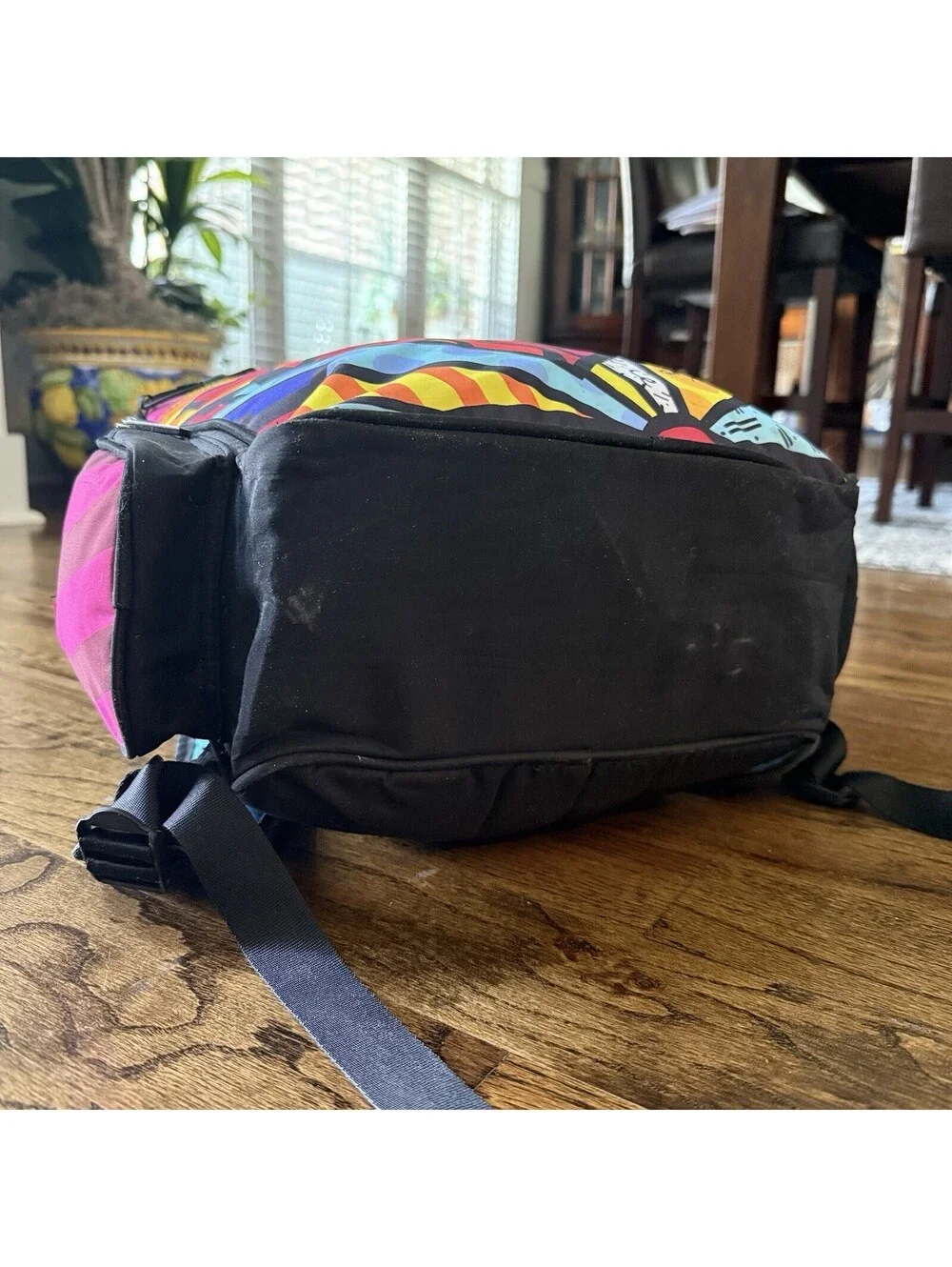 Britto Romero Britto Giftcraft Colorful Art Backpack Book Bag Hearts 2010